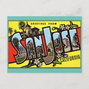 Hälsning från San Jose California Postcard Vykort