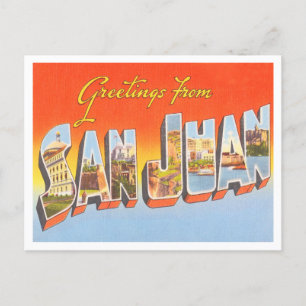 Hälsning från San Juan, Puerto Rico Travel Vykort