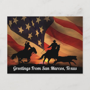Hälsning från San Marcos, Texas Vykort