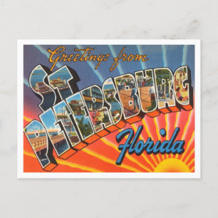 Hälsning från Sankt Petersburg, Florida Travel Vykort