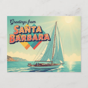 Hälsning från Santa Barbara California Vykort