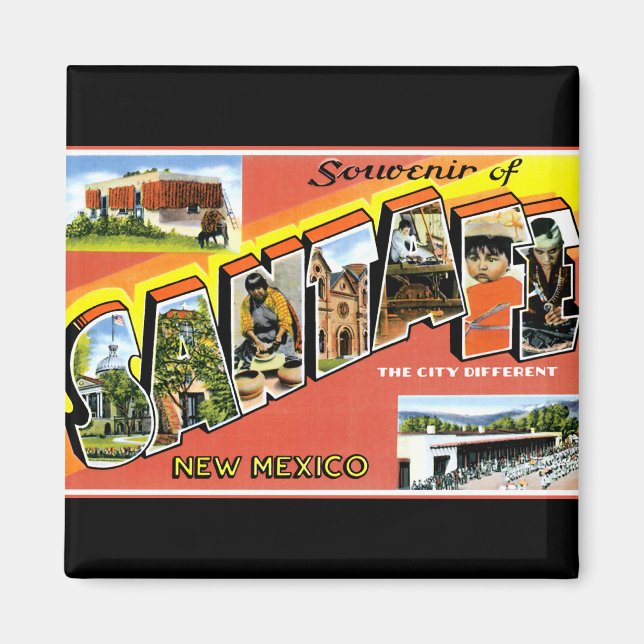 Hälsning från Santa Fe Magnet (Framsidan)