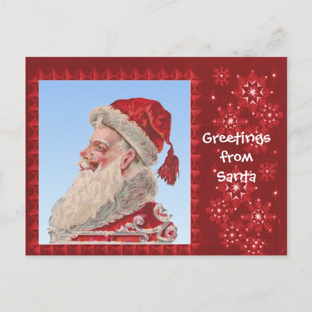 Hälsning från Santa Helg Vykort (Framsida)