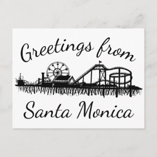 Hälsning från Santa Monica California Pier Vykort