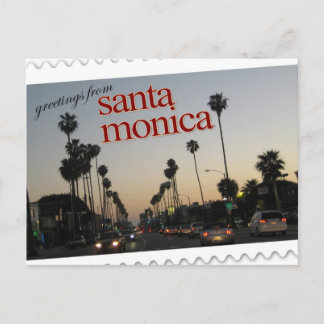 Hälsning från Santa Monica, Kalifornien Vykort