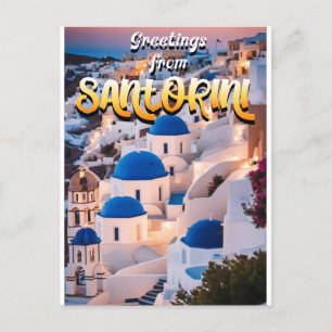 Hälsning från Santorini Vykort
