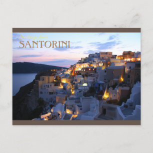 Hälsning från Santorini Vykort