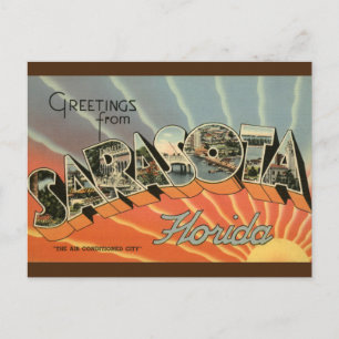 Hälsning från Sarasota Florida Postcard Vykort
