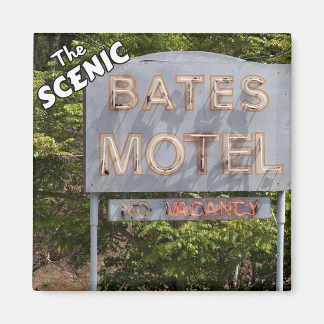 Hälsning från Scenia Bates Motel Magnet (Framsidan)