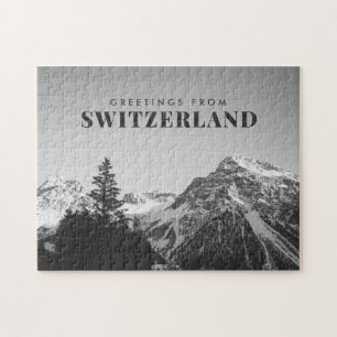 Hälsning från Schweiz Pussel