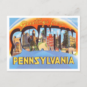 Hälsning från Scranton, Pennsylvania Travel Vykort