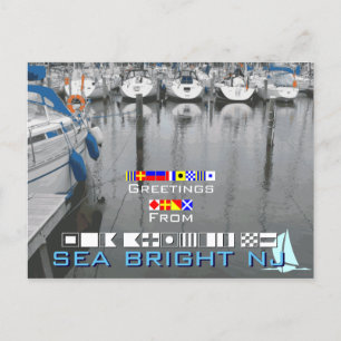 Hälsning från Sea Bright NJ New jersey Vykort