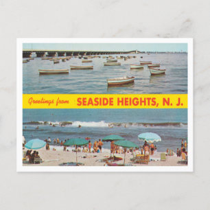 Hälsning från Seaside Heights, New jersey Travel Vykort