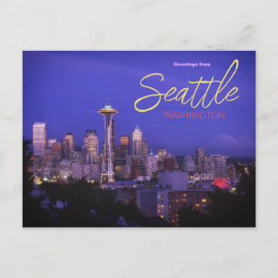 Hälsning från Seattle Washington Postcard Vykort