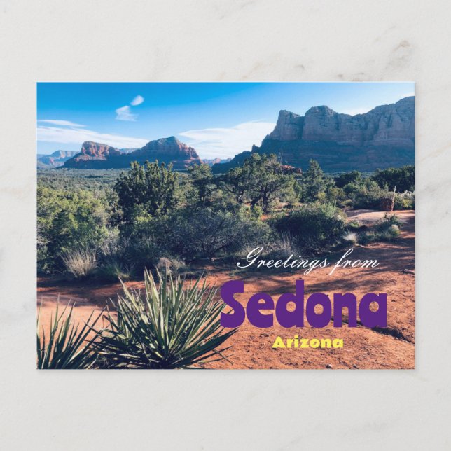 Hälsning från Sedona Arizona Scenia Postcard Vykort (Framsida)