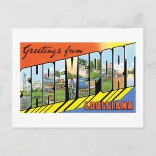 Hälsning från Shavslöjport, Louisiana Vykort