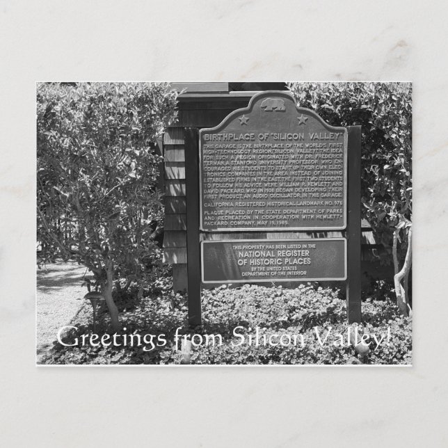 Hälsning från Silicon Valley! Vykort (Framsida)