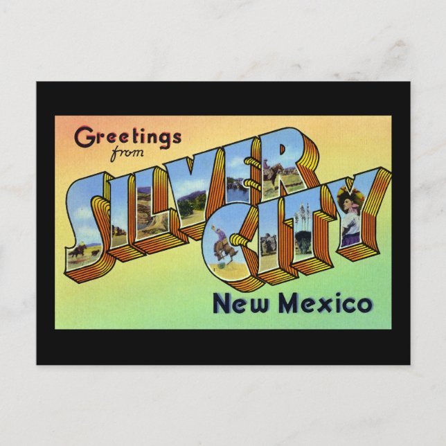 Hälsning från Silver City New mexico Vykort (Framsida)