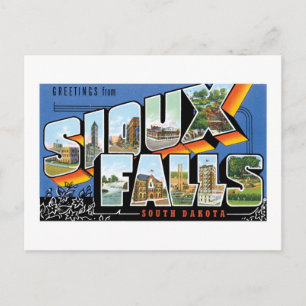Hälsning från Sioux Falls, South Dakota! Retro
Vykort