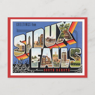 Hälsning från Sioux Falls,South Dakota Vykort