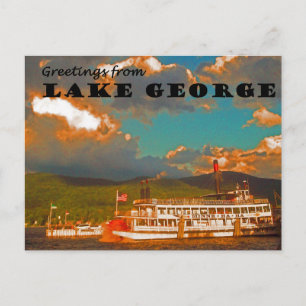 Hälsning från Sjö George Vykort