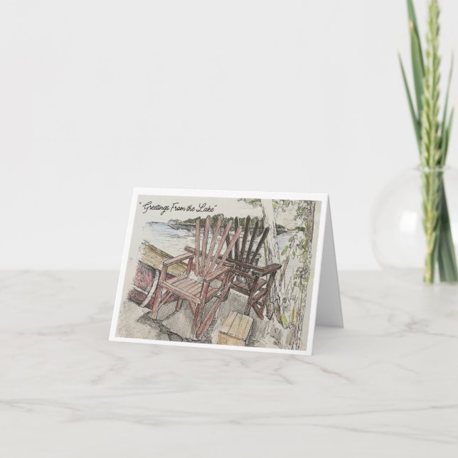 Hälsning från Sjö-kortet Kort (Framsida)