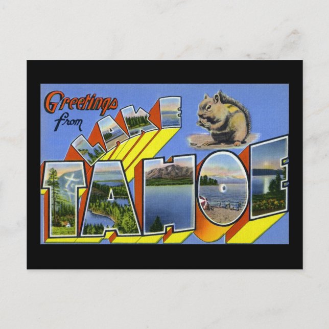 Hälsning från Sjö Tahoe Vykort (Framsida)