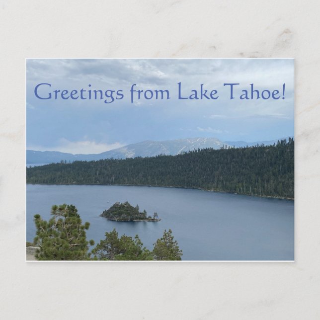 Hälsning från Sjö Tahoe! Vykort (Framsida)