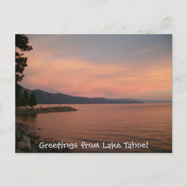 Hälsning från Sjö Tahoe! Vykort (Framsida)