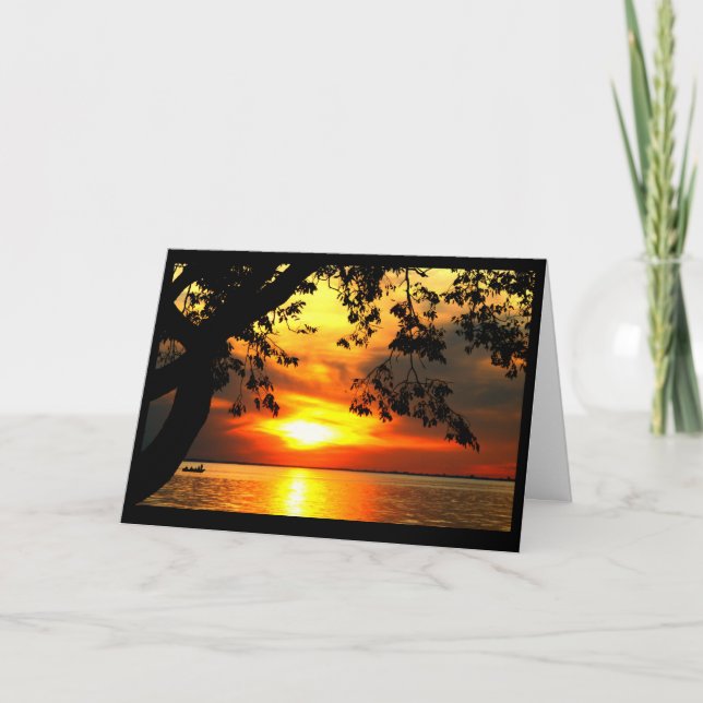 Hälsning från Sjö Whusagos kuster Kort (Framsida)