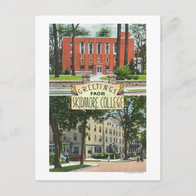 Hälsning från Skidmore College Scenes Vykort (Framsida)