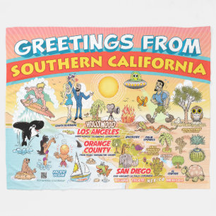 Hälsning från SoCal Fleece Blanket