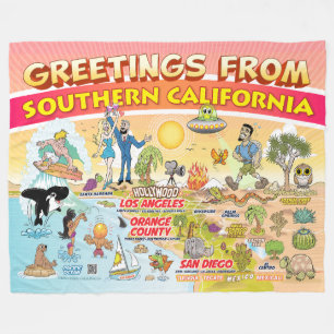 Hälsning från SoCal Fleece Blanket