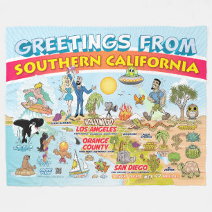 Hälsning från SoCal Fleece Blanket
