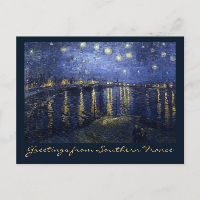 Hälsning från södra Frankrike Vykort (Framsida)