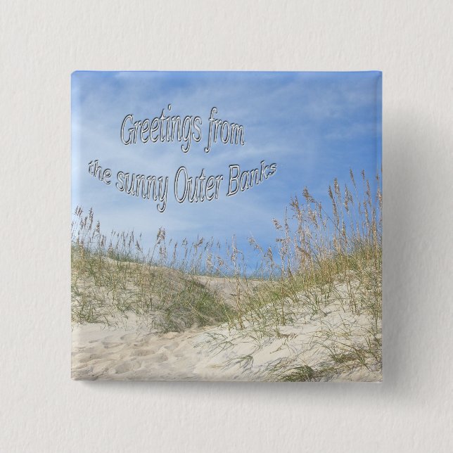 Hälsning från soliga havreartiklar knapp (Framsida)