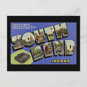 Hälsning från South Bend Indiana Vykort