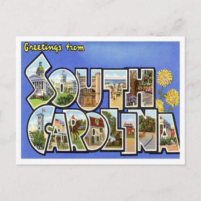 Hälsning från South Carolina Vykort (Framsida)