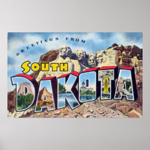 Hälsning från South Dakota Poster