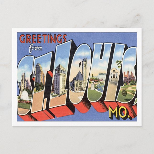 Hälsning från St. Louis Missouri Vykort (Framsida)