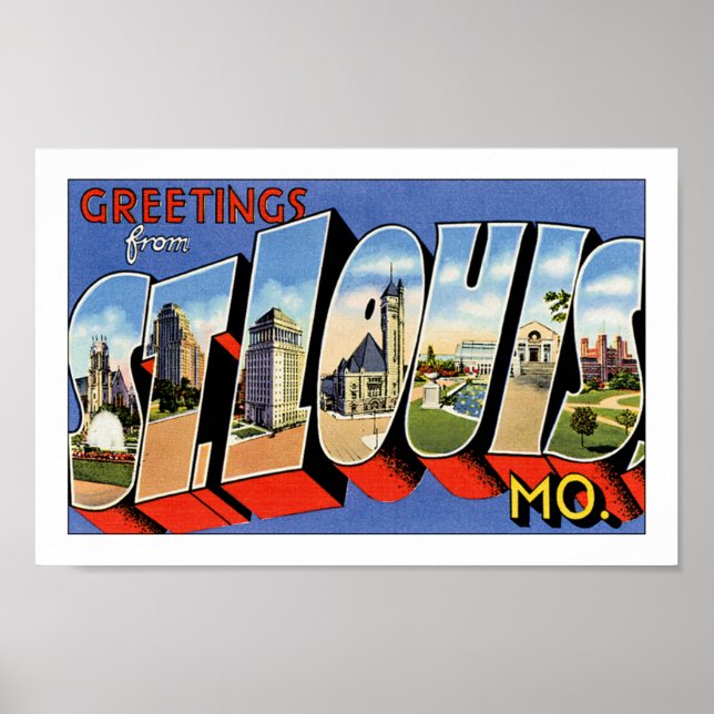 Hälsning från St Louis Poster (Framsidan)