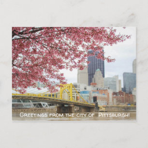 Hälsning från staden Pittsburgh! Vykort