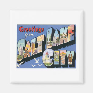 Hälsning från staden Salt Sjö Utah Magnet