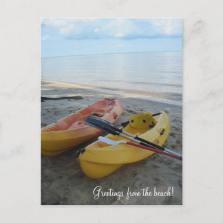 Hälsning från stranden! vykort