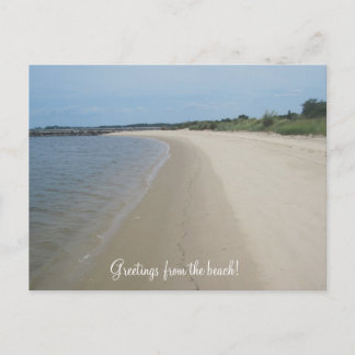 Hälsning från stranden! vykort