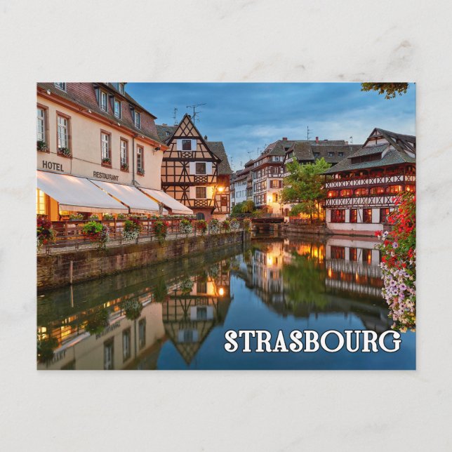 Hälsning från Strasbourg, Frankrike Vykort (Framsida)
