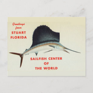 Hälsning från Stuart, Florida, Sailfish Center Vykort