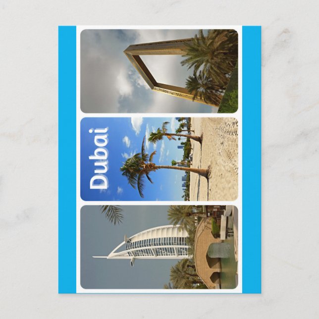 Hälsning från sunny Dubai Vykort (Framsida)