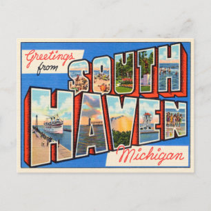 Hälsning från Sydsjön, Michigan Travel Vykort