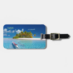 Hälsning från Tahiti Bagagebricka